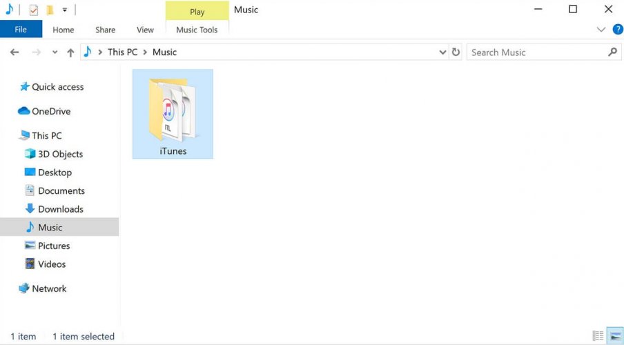 locate itunes folder