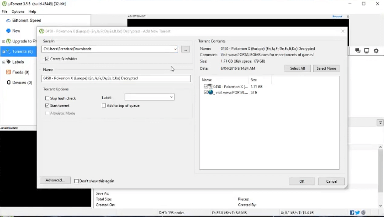 download utorrent file location