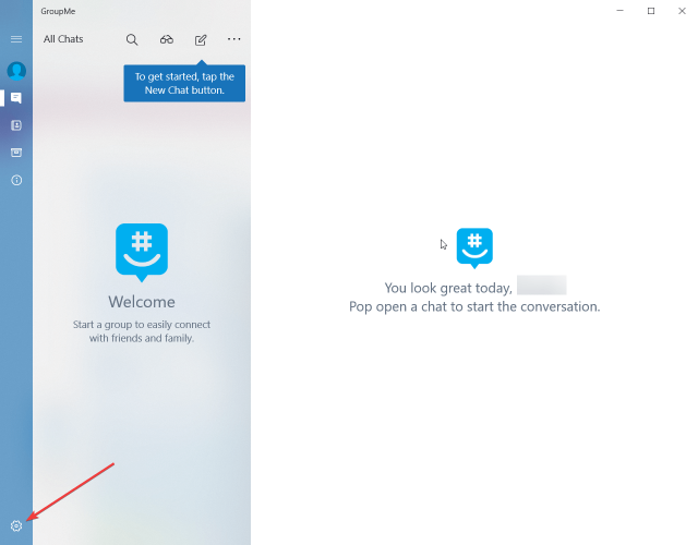 GroupMe settings