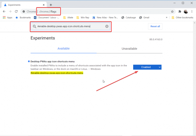 how to enable desktop PWAs