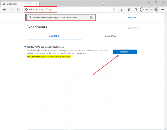 how to enable desktop PWAs in Edge