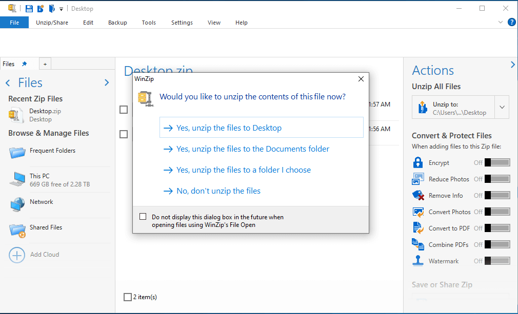 open tgz files in winzip
