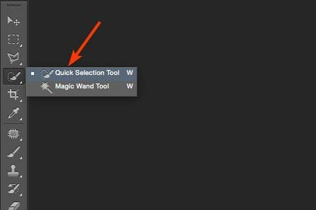 use the quick selection tool
