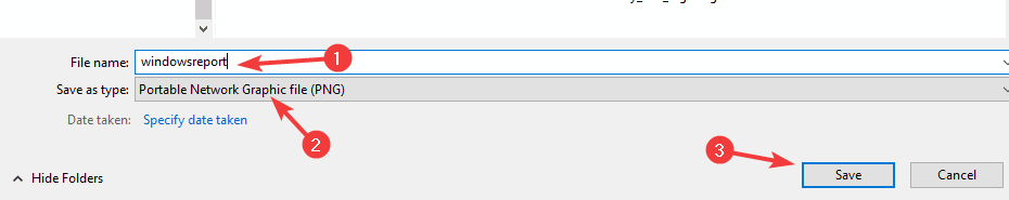 snipping tool settings screenshot