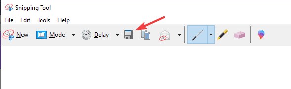 snipping tool save screenshot