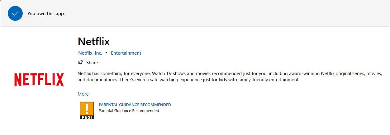 download Netflix from Microsoft Store