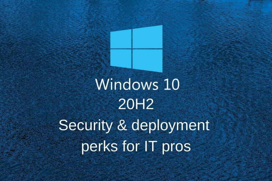 Windows 10 October Update IT pros