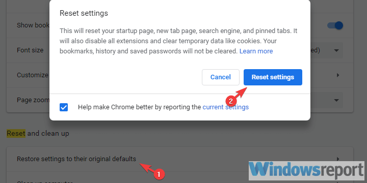 reset browser