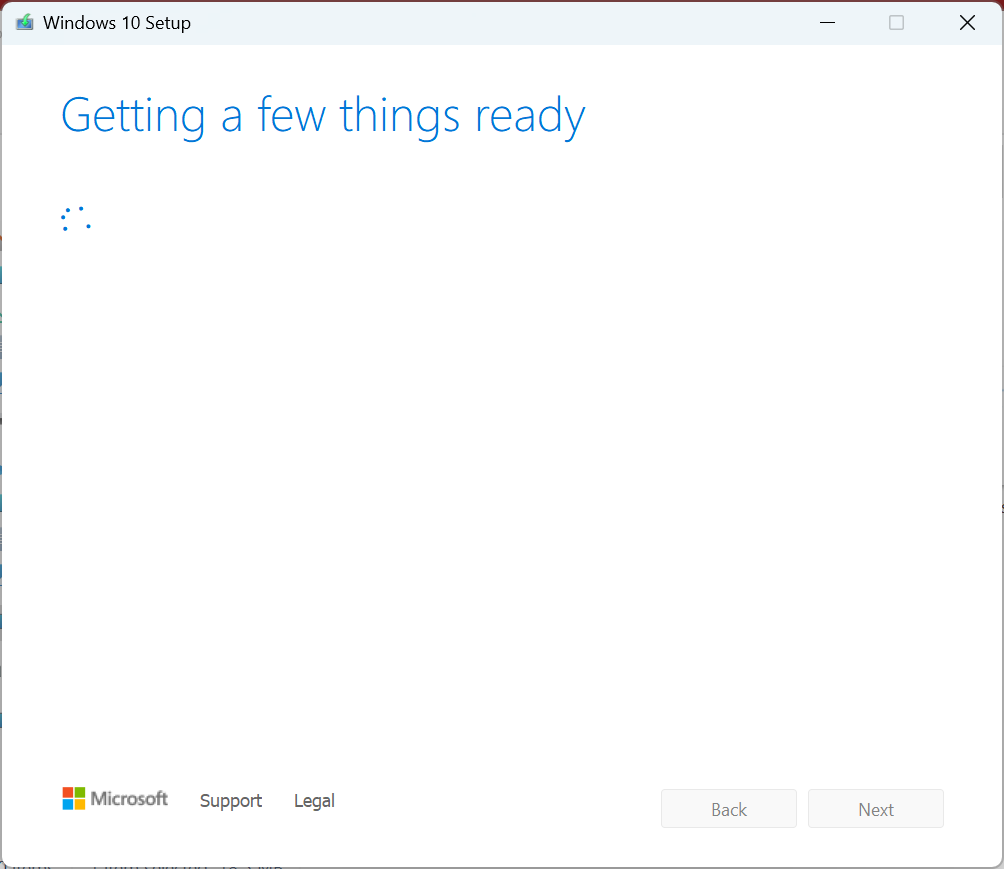 gettings things ready