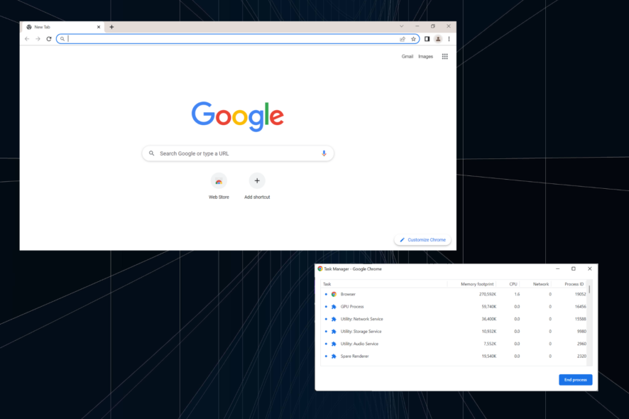 Fix google chrome multiple processes