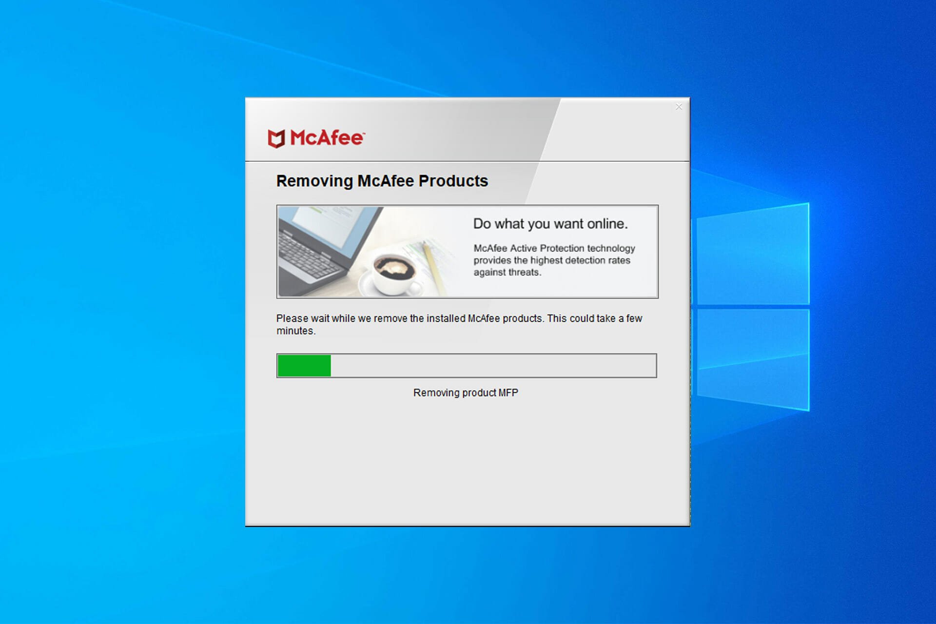 mcafee removal tool doesnt work
