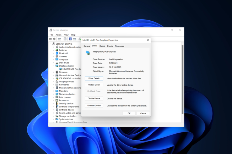 rollback event viewer error