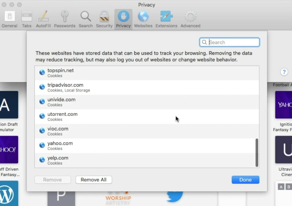 The Remove All option facebook videos not playing in chrome