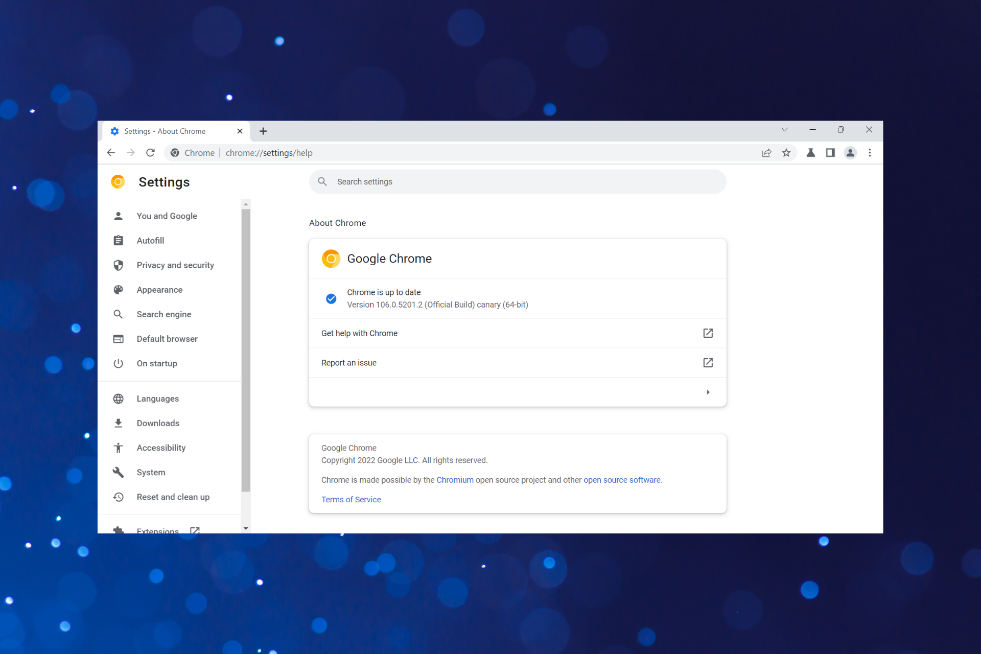 Fix chrome canary crashing