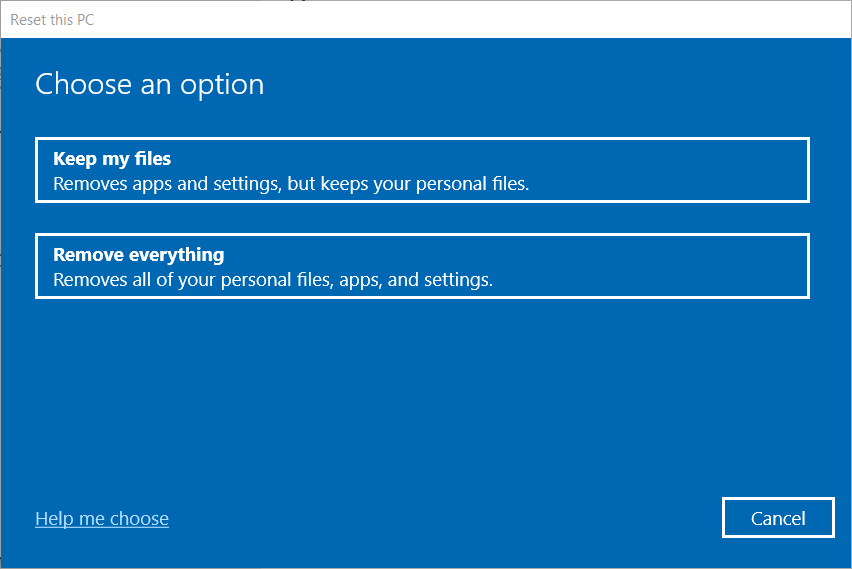 The Reset this PC utility apisetschema dll