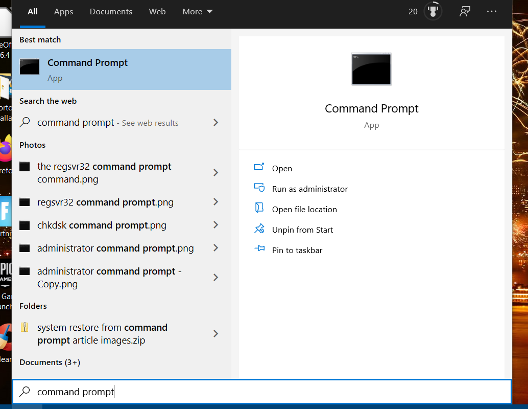 Run as administrator option apisetschema dll