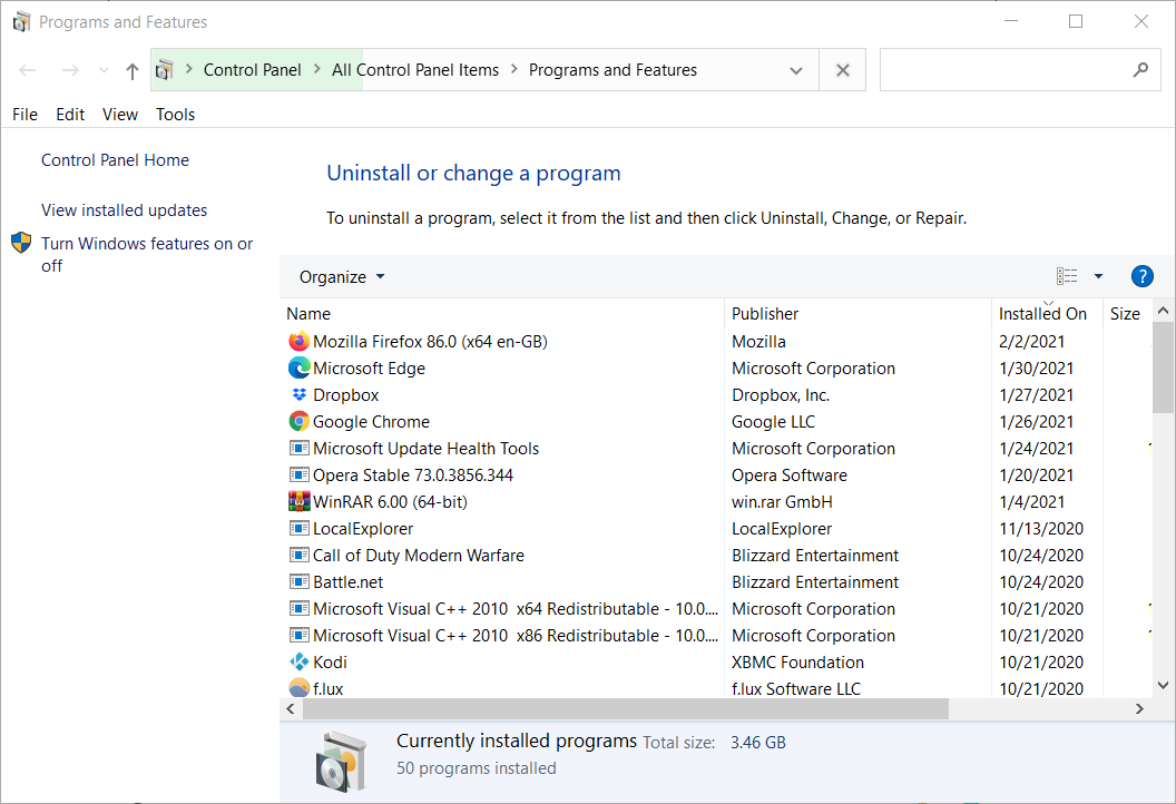 Windows uninstaller steamvr error 306