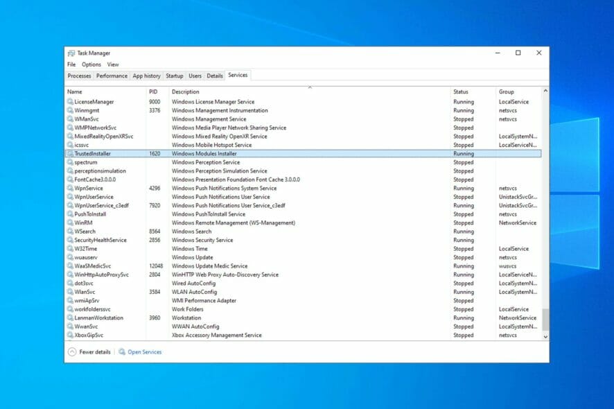 Windows Modules Installer Worker high cpu