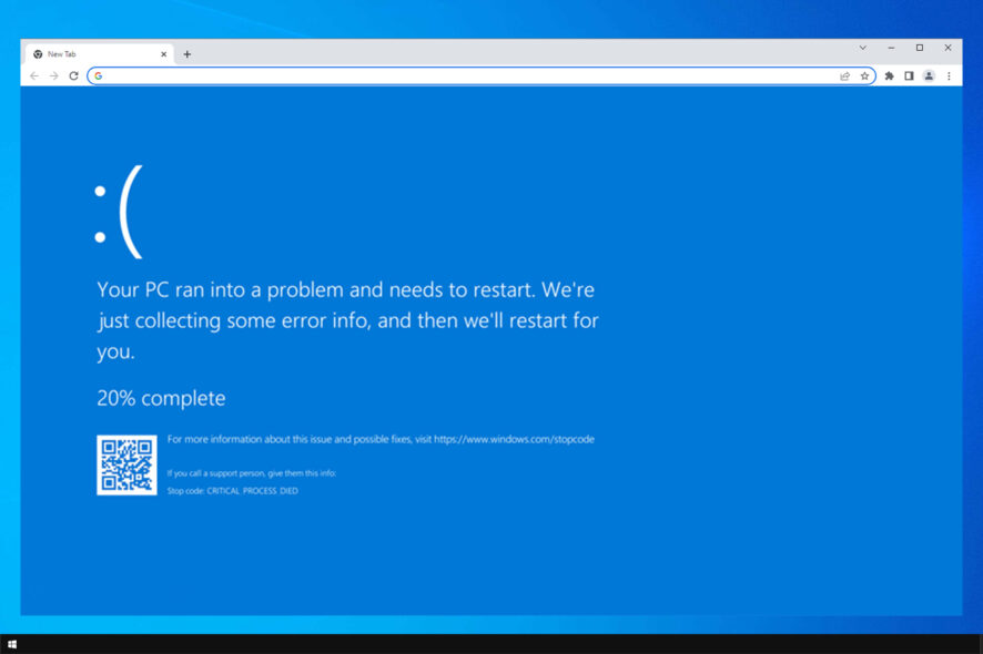google chrome causing bsod