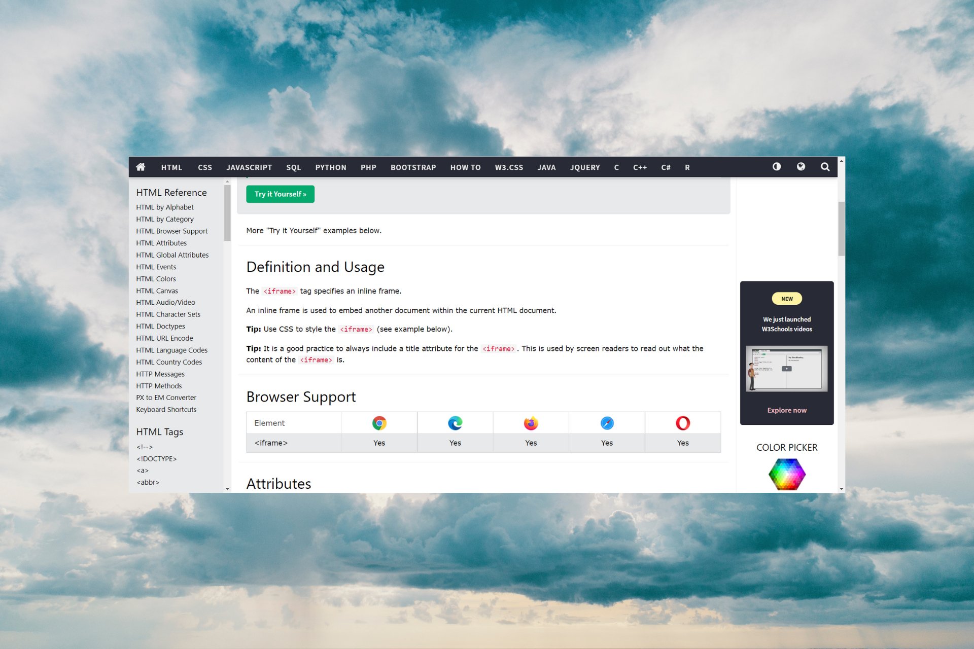 How to fix iFrame not working in Chrome