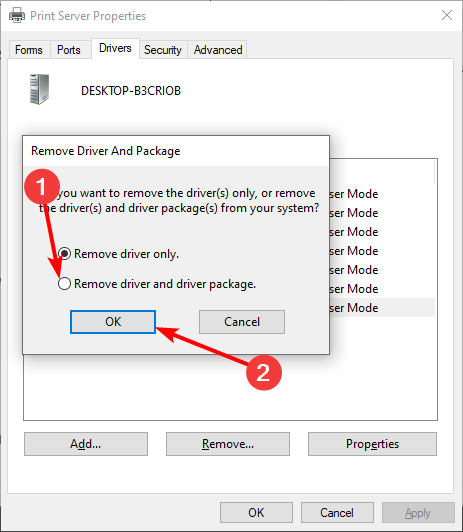 remove ok
