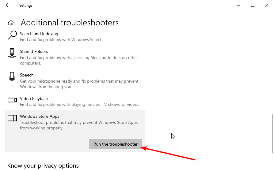 run troubleshoot