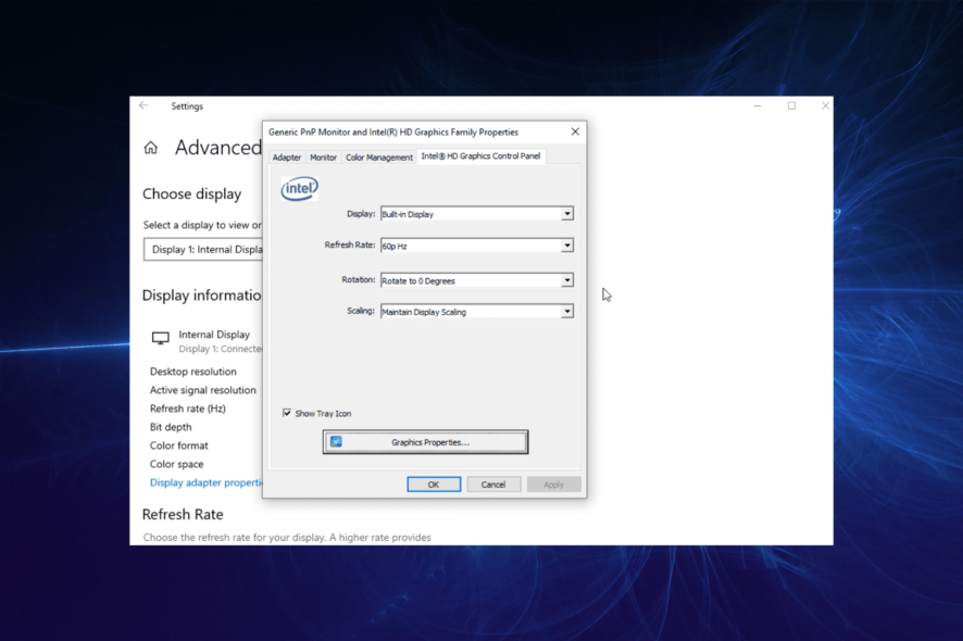screen distortion windows 10