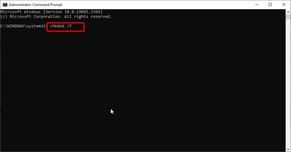 chkdsk