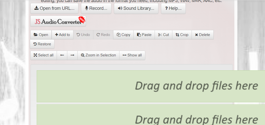 Bear Audio Tool browser sound editor