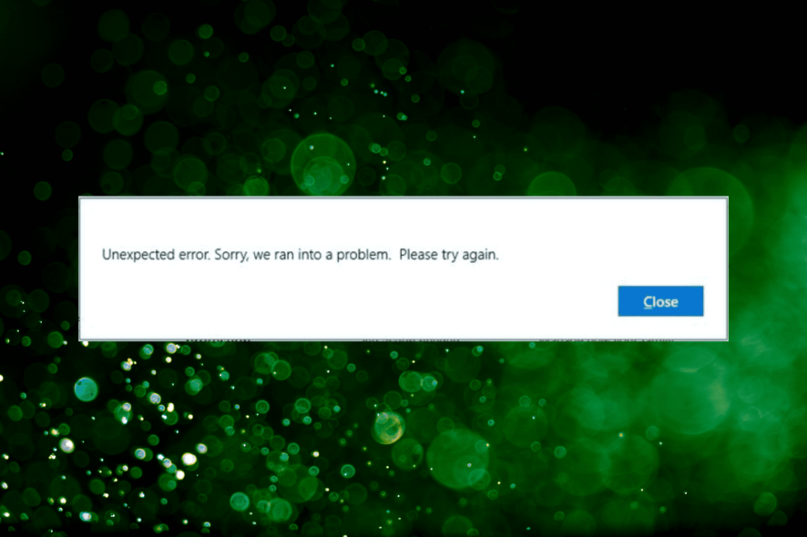 fix windows defender unexpected error in Windows