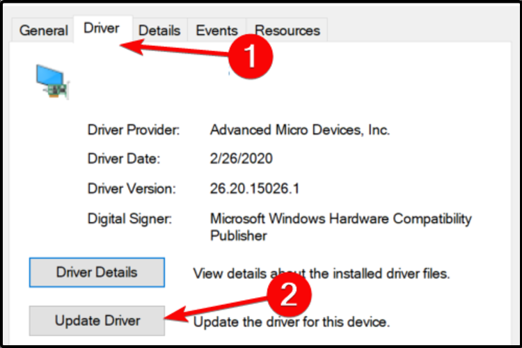 windows 10 update driver