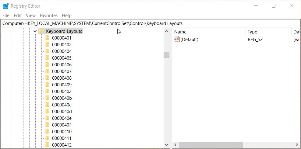 Keyboard layouts key Cannot remove keyboard language Windows 10