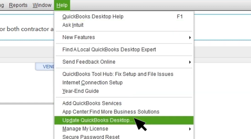 Update QuickBooks Desktop option quickbooks scanner driver error 281