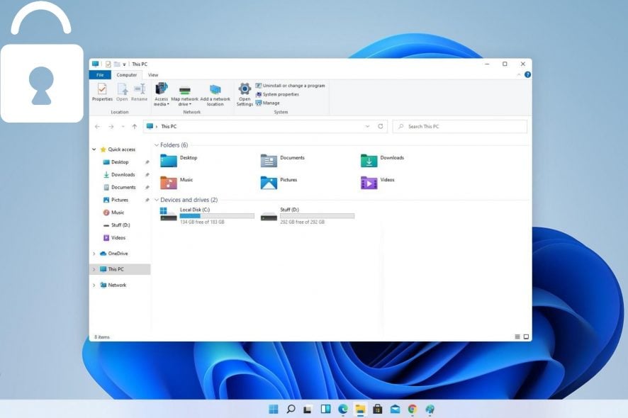 How to password protect a folder in Windows 11