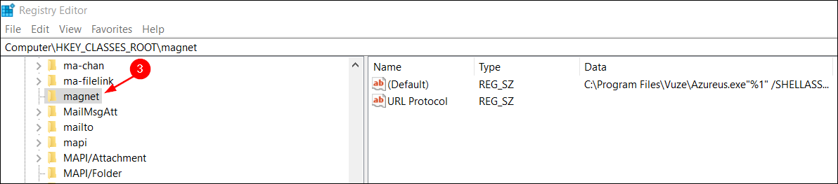 magnet link folder