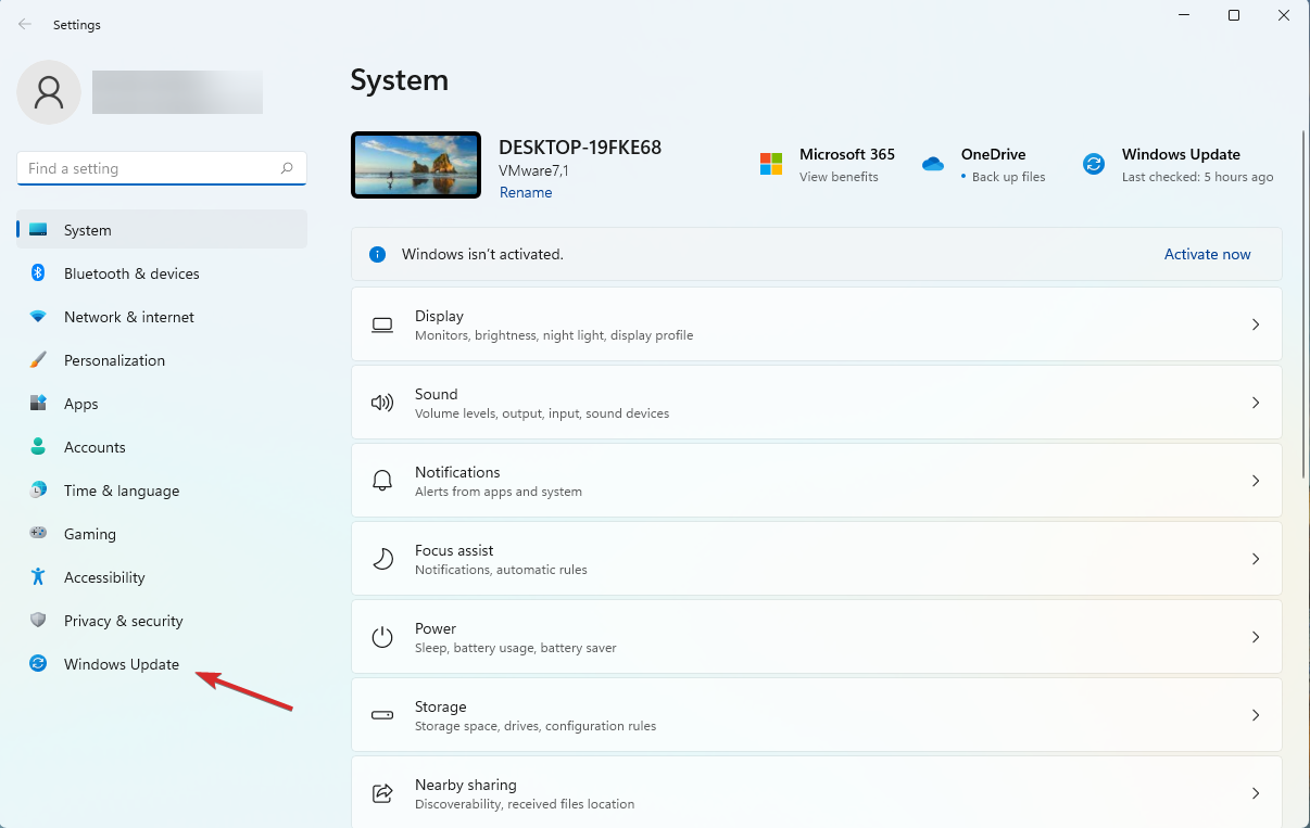 pasos de actualización de windows