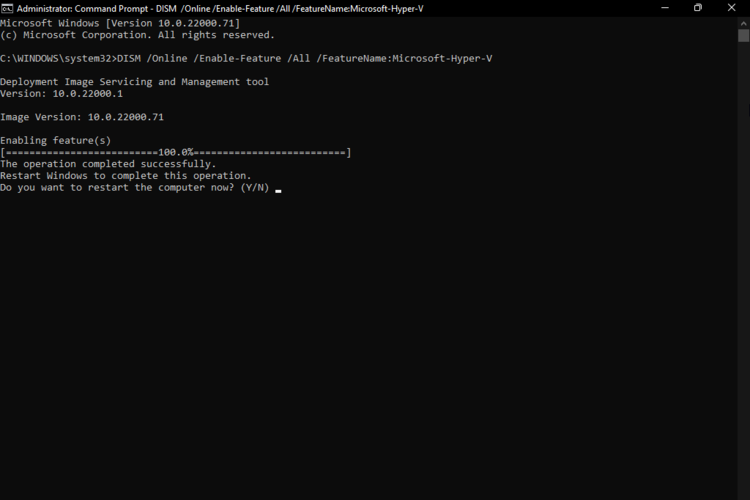 press y to restart pc cmd