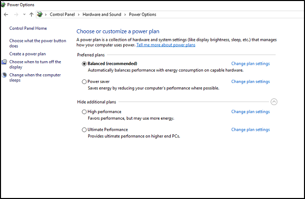 how to enable the ultimate performance power plan in windows 10 settings