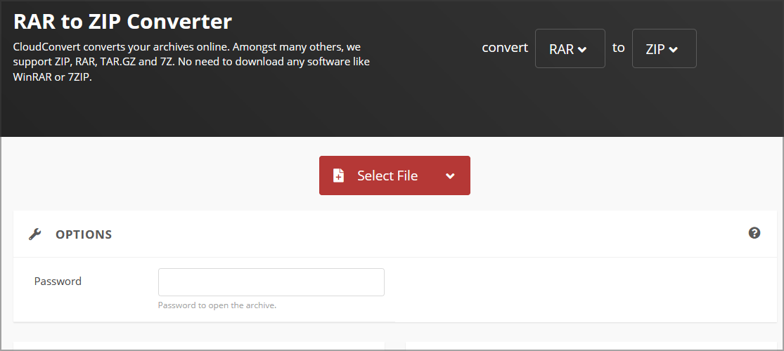 choose file cloudconvert