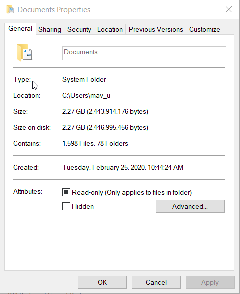 A folder's Read-only option ark single player settings not saving