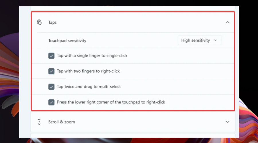 windows 11 control panel personalize taps