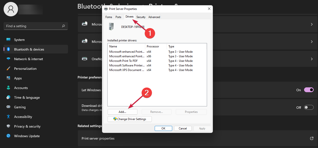 windows 11 add printer driver manually
