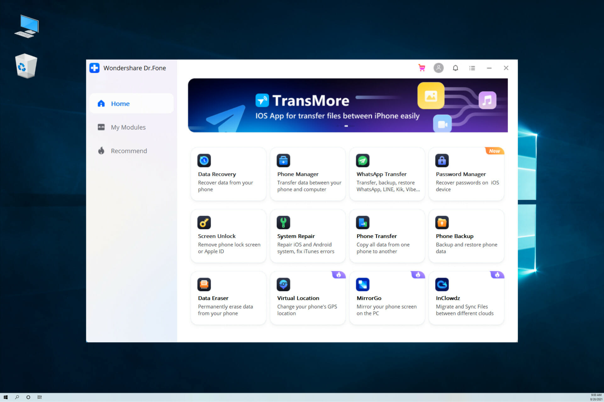 Wondershare Dr.Fone features