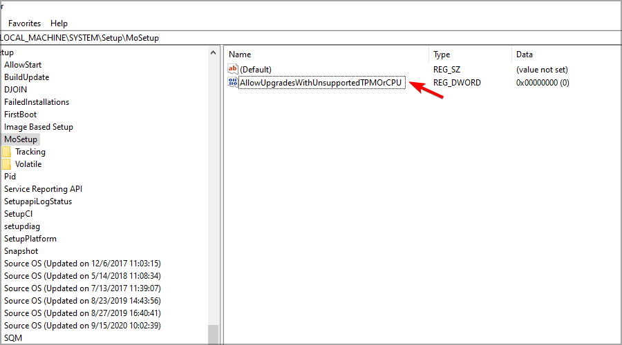 allow upgrades with unsupported tpm
