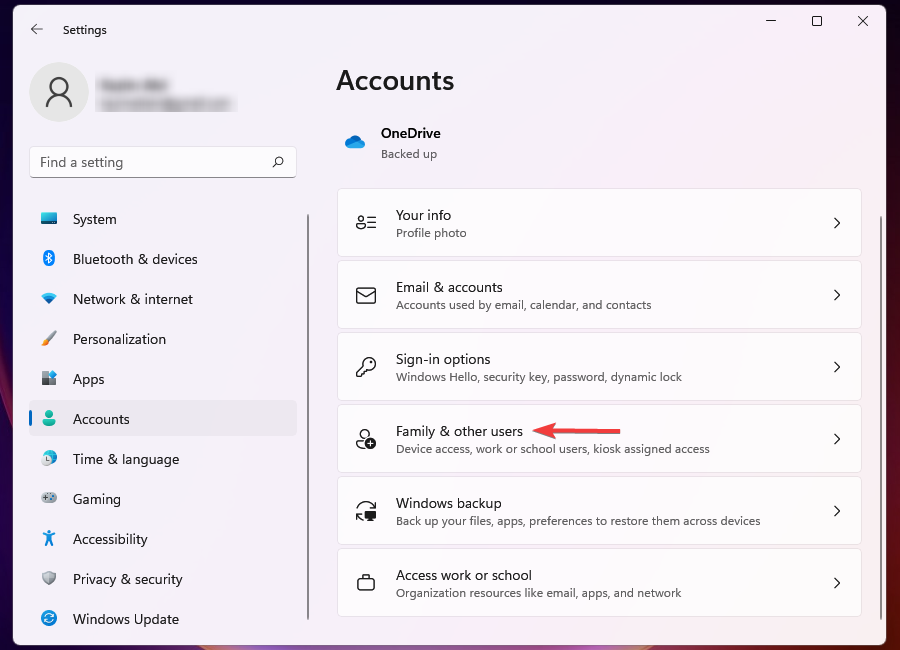 Family and others users
