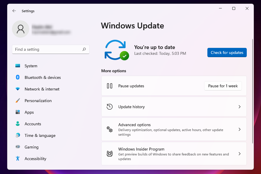 update Windows