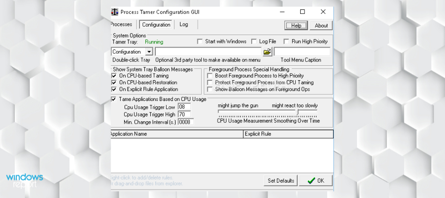 Process tamer high CPU usage cleaner
