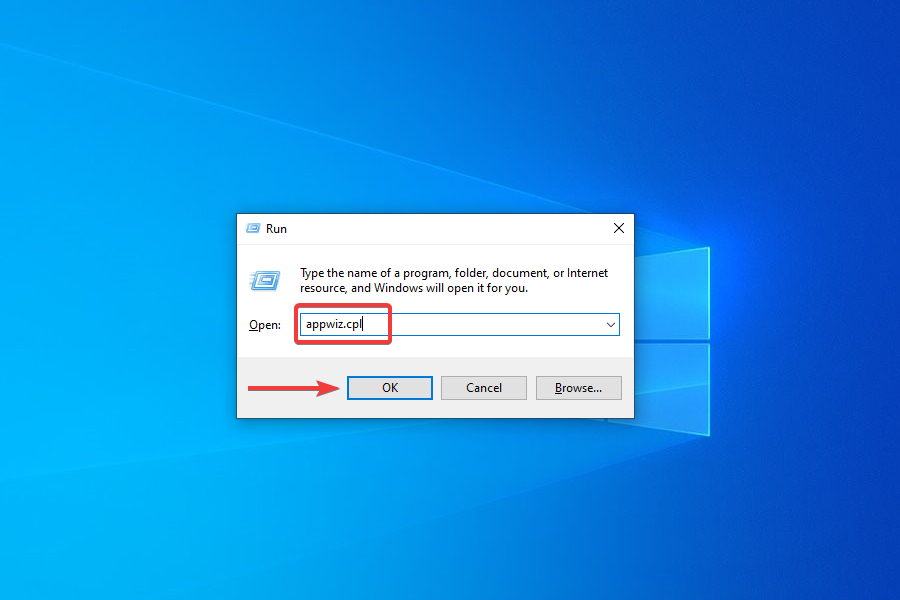 Launch Programs and Features