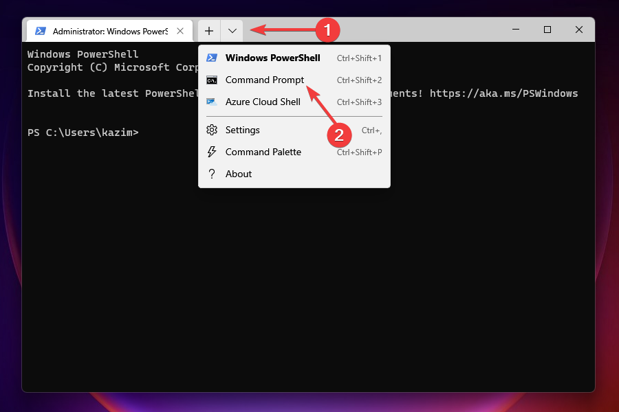 launch Command Prompt
