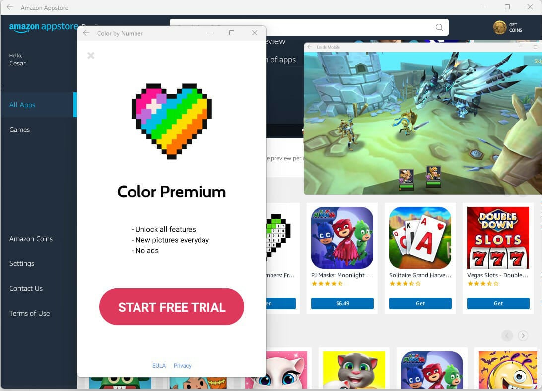 start game how to play android games on windows 11